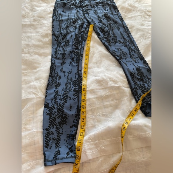 Athletic Womens Medium 10 Periwinkle/Black Leggings - Picture 9 of 11